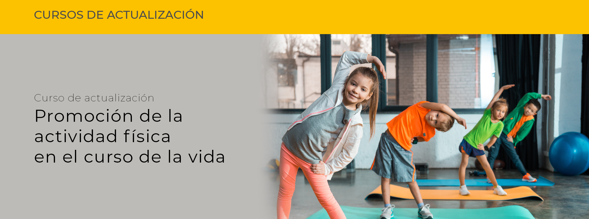 Promoción de la actividad física en el curso de la vida